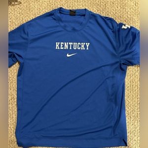 Nike University of Kentucky Basketball Short Sleeve Warm Up - Player Worn!